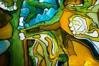 Fragment of Glass Painting 